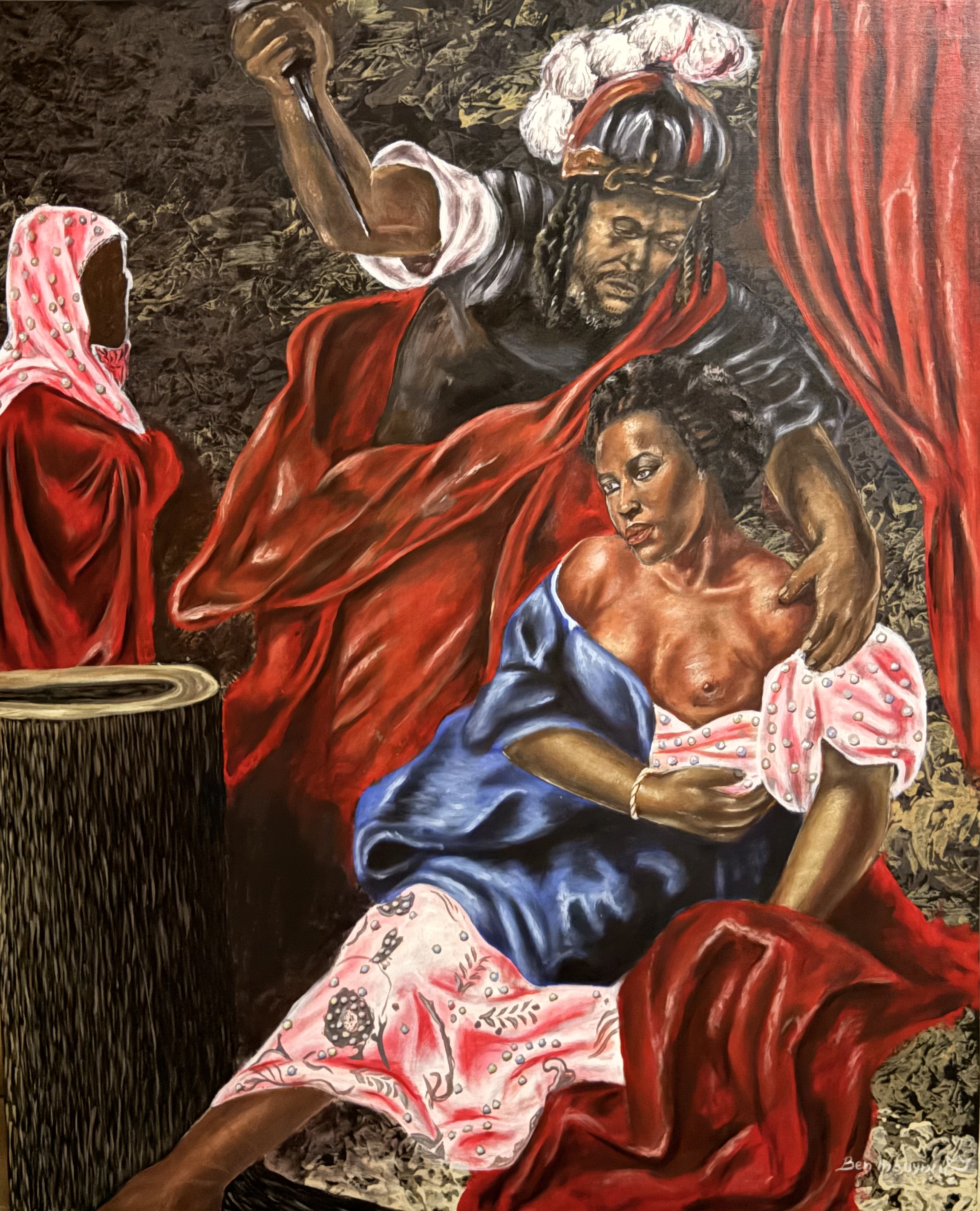 The Complicit Gaze — painting — by Ben mbuyulu
