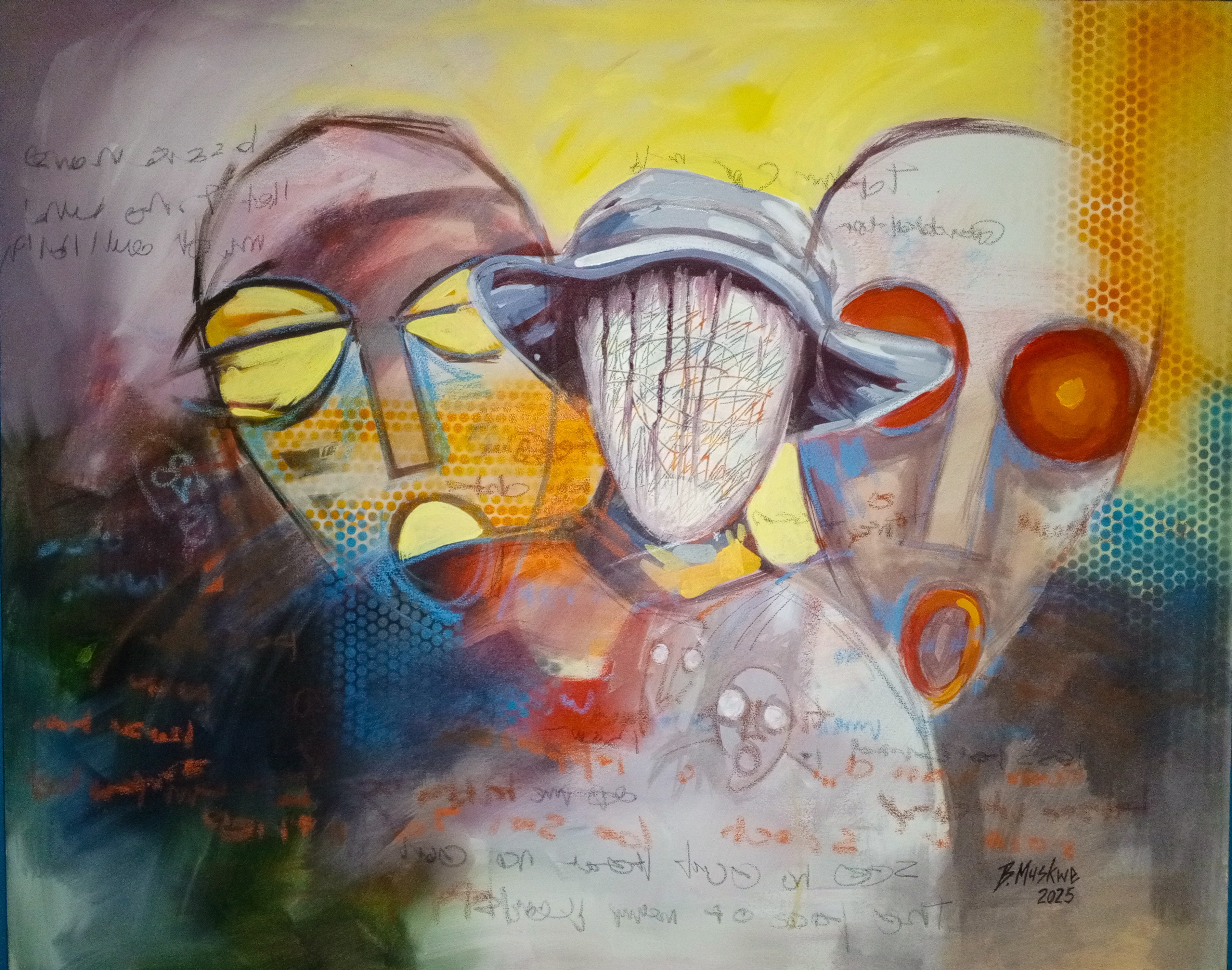 Visions  — painting by Batsirai Muskwe, Zimbabwe