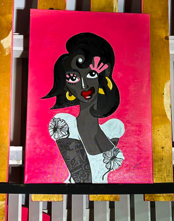 She's a Lady — painting — by Lani Bagwisanyi