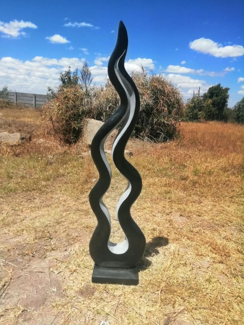 Intenial flame — sculpture — by Livingstone Matambo